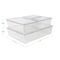 Martha Stewart Brody Stackable Plastic Storage Box with Lids Office Desktop Organizers, Set of 4, 2-SM/1-MED/1-LG GS-BA-S4-CLR-MS - alternate 8